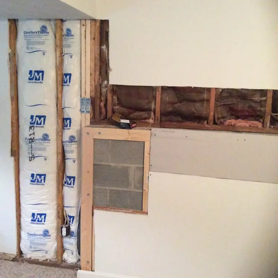 Wall insulation replacement during Contents Cleaning & Restoration in Truckee
